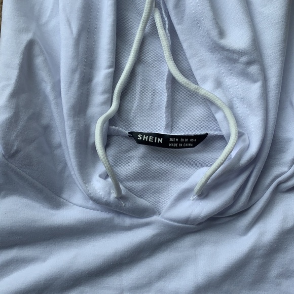 White thin hoodie/ never worn - Picture 3 of 5